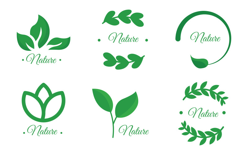 Download Шаблон логотипа "Nature elegant Logo Template" / Nature elegant Logo Template - Шаблон логотипа на тему графика nature,leaf,green,natural,plant,garden,spring,beautiful,environment,beauty,close,black,flora,flower,growth,organic,blossom,logo creator,flowers,lotus