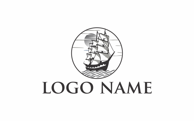 Download Шаблон логотипа "Ocean Ships Logo Template" / Ocean Ships Logo Template - Шаблон логотипа на тему графика ocean,transport,ship,industry,shipping,vessel,transportation,export,industrial,import,international,global,maritime,water,blue,travel,marine,logistics,tanker,economy