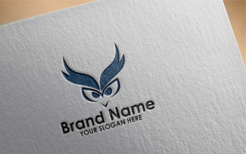 Download Шаблон логотипа "Owl Logo Template" / Owl Logo Template - Шаблон логотипа на тему графика bird,owl,animal,nature,isolated,vector,art,beak,icon,eye,portrait,symbol,wing,silhouette,night,brown,flying,wings,prey,children