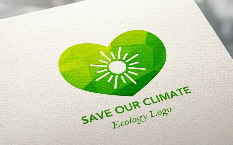 Download Шаблон логотипа "Save Our Climate Logo Template" / Save Our Climate Logo Template - Шаблон логотипа на тему графика save,climate,heart,love,planet,sun,logo,logotype,icon,symbol,eco,ecological,sunny,ecology,green,futuristic,energy,technology,light,nature