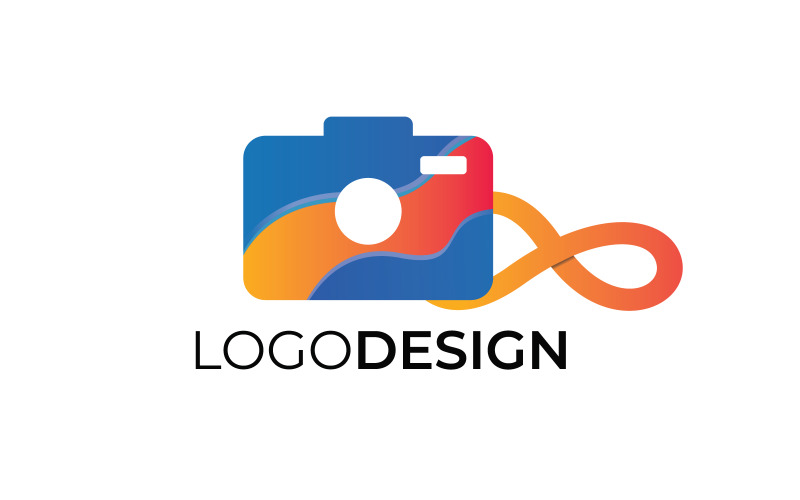 Sjabloon voor full colour camera-logo