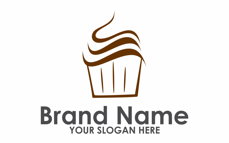 Taart voedsel Logo sjabloon