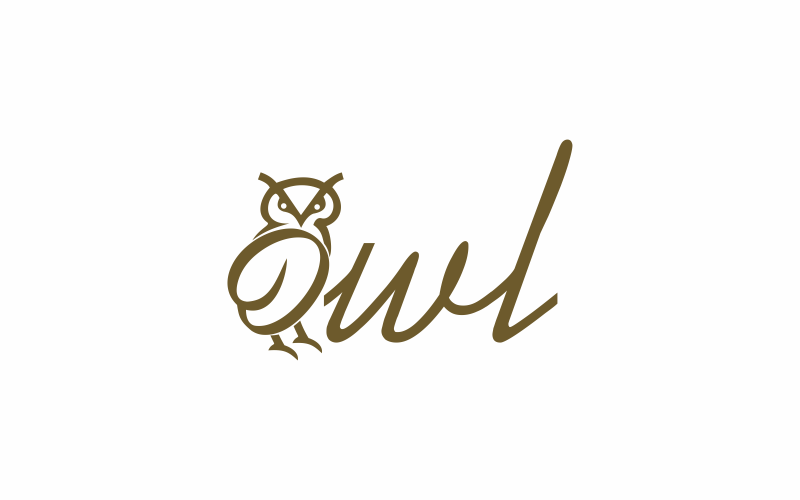 Download Шаблон логотипа "The Owl with the Initials O Logo Template" / The Owl with the Initials O Logo Template - Шаблон логотипа на тему графика owl,illustration,vector,symbol,initial,cute,simple,animal,graphic,character,typography,business,modern,font,bird,logo,template,circle,abstract,concept