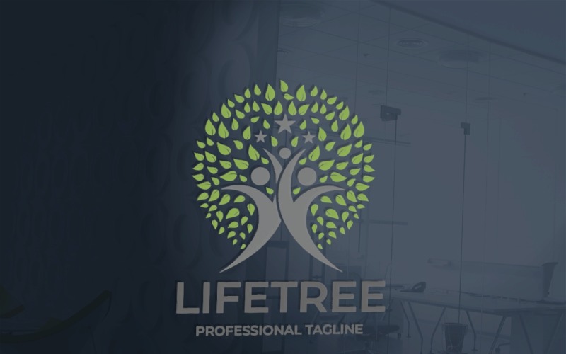 Дерево життя v.2 шаблон логотипу