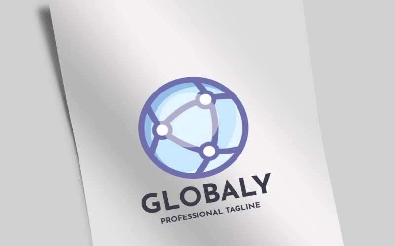 Download Шаблон логотипа "Globaly Logo Template" / Globaly Logo Template - Шаблон логотипа на тему графика ball,business company,communication,communications,connection,corporate,data,design,digital design,electronic,global,globe,information,interface,internet logo,logos,modern,network,tech,transf
