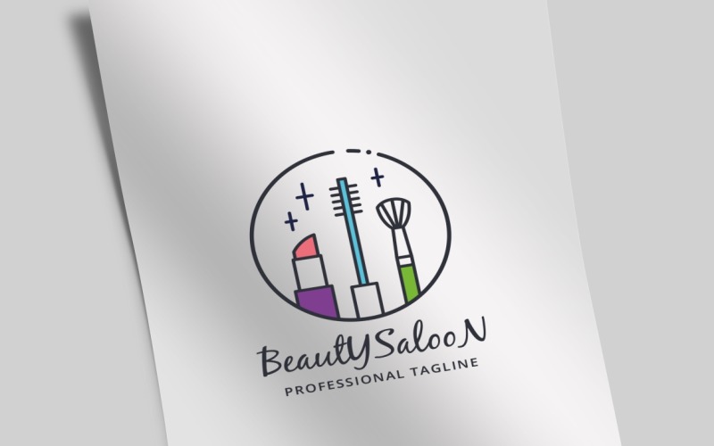 Kosmetický salon logo šablona