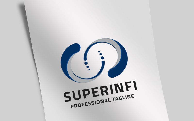 Modèle de logo Super Infinity