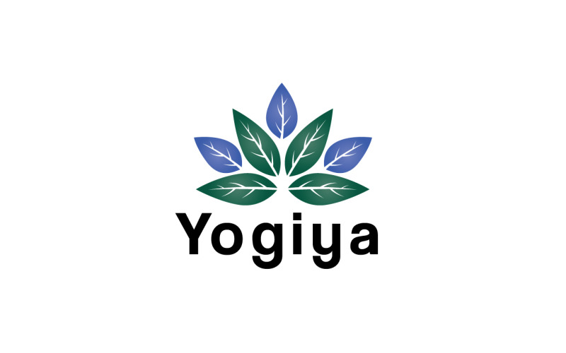 Шаблон логотипа Йогия