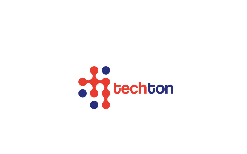 Шаблон логотипа Tech