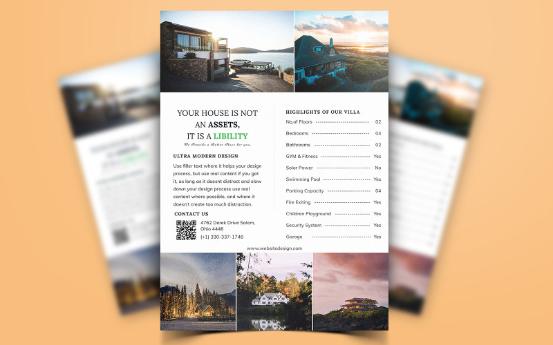 Kityco - Real Estate Property Flyer Design - Corporate Identity Template