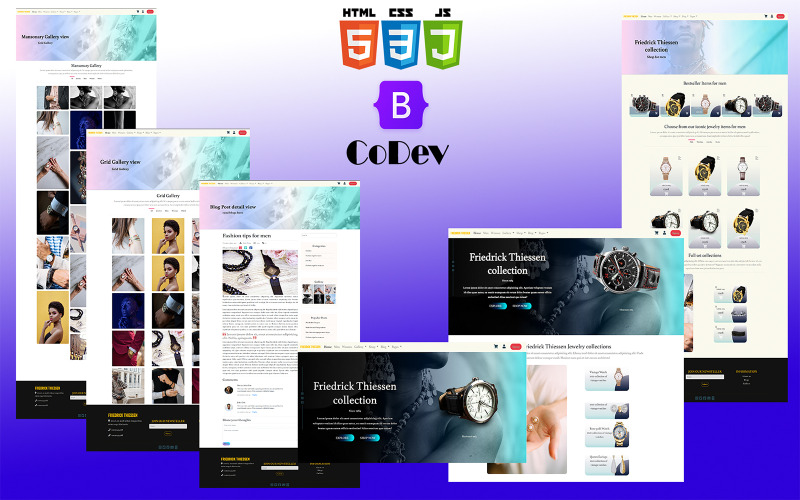 Mehrzweck-Online-Shop Responsive HTML-Website-Vorlage