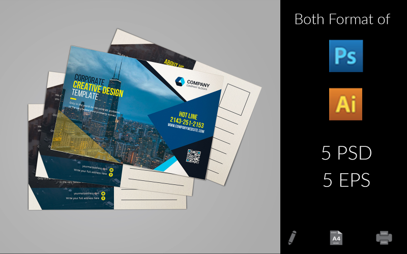 Download Фирменный стиль "Post Card" / Post Card - Фирменный стиль на тему графика 6x4,ad,advert,advertisement,agent,business,business postcard,company,construction,consulting,corporate,creative,design,flyer,housing,illustrator post card,invite post card,post card,post card