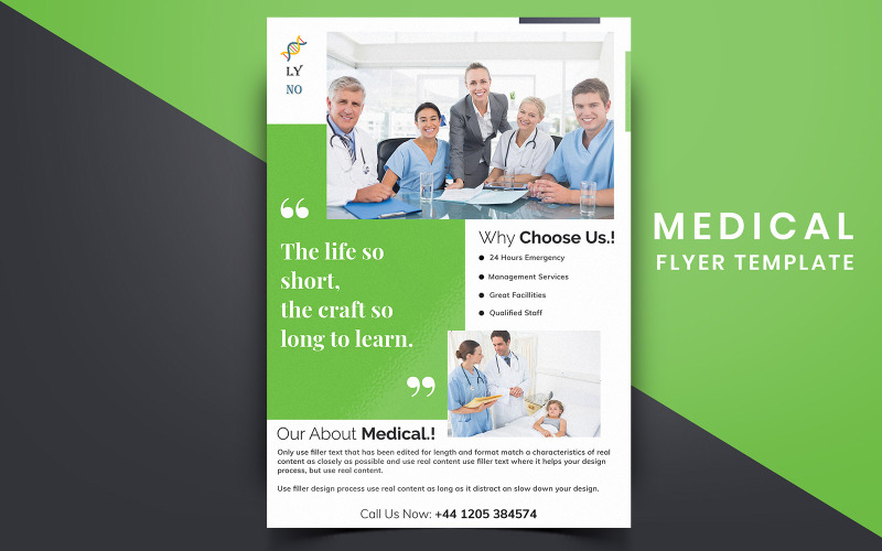 Download Фирменный стиль "Hippie - Medical Flyer Design - Corporate Identity Template" / Hippie - Medical Flyer Design - Corporate Identity Template - Фирменный стиль на тему графика hospital,medical,doctor,flyer,offers,vintage,poster,print,brochure,template,event,elegant,modern,minimal