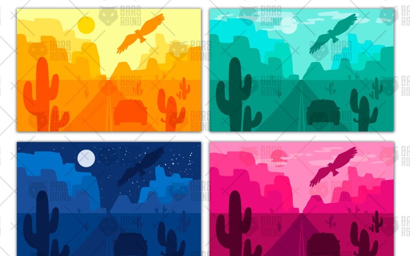 Download Vector "Car on Road in Desert - Vector Image" / Car on Road in Desert - Vector Image - Vector на тему графика desert,road,landscape,dirt,sand,arizona,nature,trip,background,cactus,travel,beautiful,clouds,blue,vector,beauty,illustration,summer,sky,natural