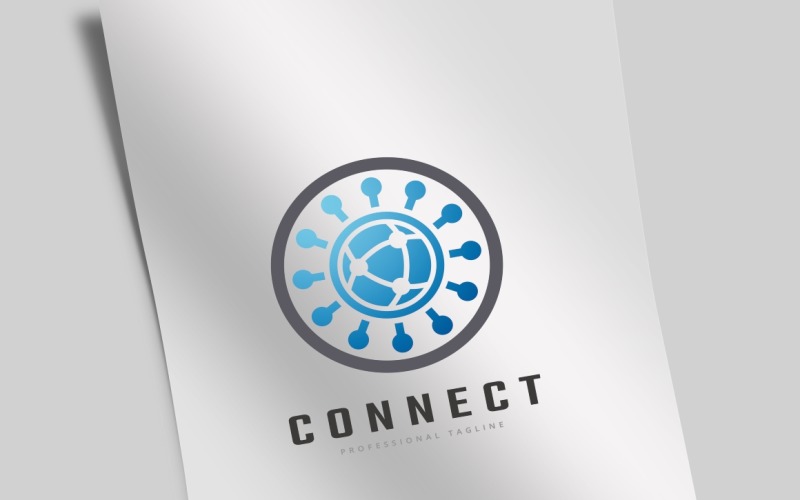 Download Шаблон логотипа "Connect v.2 Logo Template" / Connect v.2 Logo Template - Шаблон логотипа на тему графика agency,board,business,committee,community,connect,connection,data,firm,global,group,human,information,international,link,modern,network,panel,professional,share