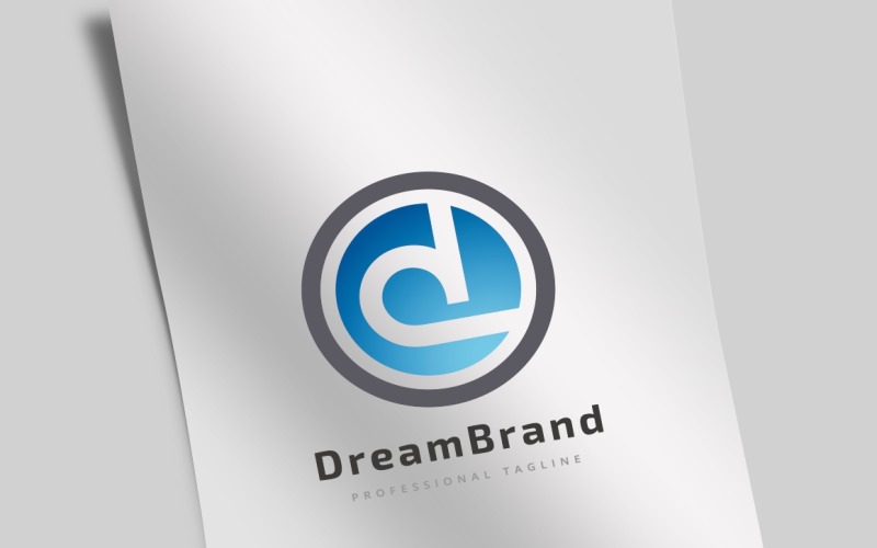 Download Шаблон логотипа "Dream Brand Letter D Logo Template" / Dream Brand Letter D Logo Template - Шаблон логотипа на тему графика account,brand,branding,circle,dream,electric,flat shadow,game,innovative,inspire,internet,letter d,media,minimal,minimalist,modern,movie,music,online,production