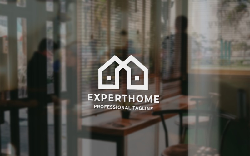 Plantilla de logotipo de Expert Home