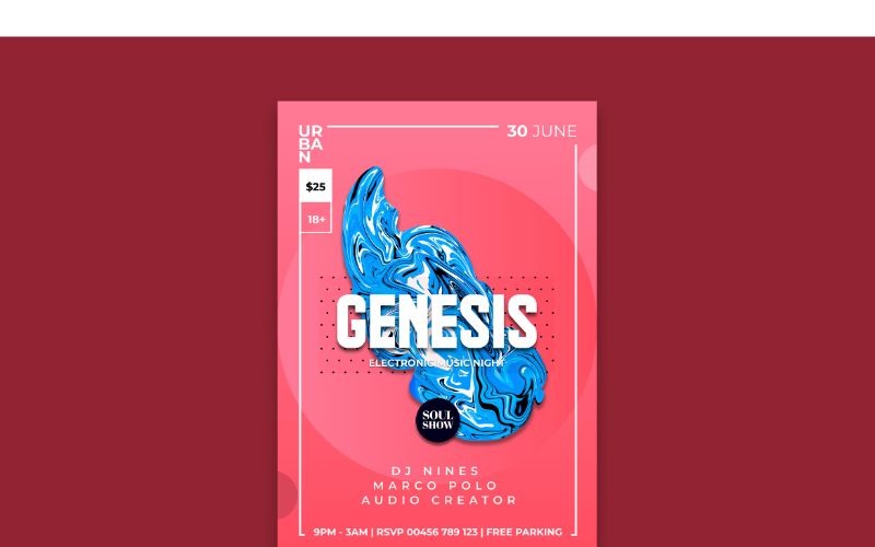 Poster Genesis - Vector afbeelding