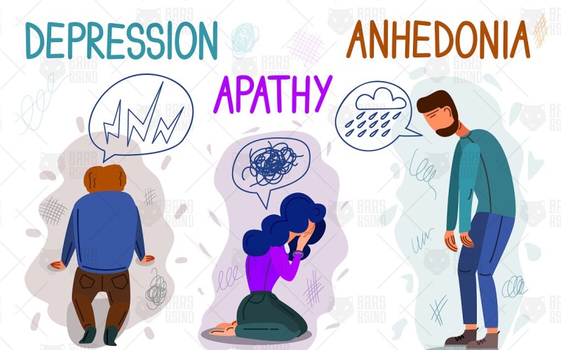 Download Vector "Psychological Health Problems Set - Vector Image" / Psychological Health Problems Set - Vector Image - Vector на тему графика vector,character,depressed,sad,upset,miserable,mood,depression,lonely,psychologist,stress,health,mental,help,illustration,care,medicine,people,problem,psychology