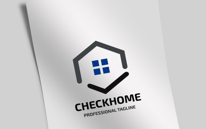 Download Шаблон логотипа "Check Home Logo Template" / Check Home Logo Template - Шаблон логотипа на тему графика architect,builder,building,carpenter,check,construction,examination,flip,home,home inspection,house,inspection,inspector,listing,okay,plan,planning,protection,reno,renovation