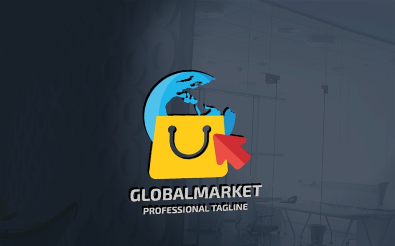 Global Market Logo Template #160811 - TemplateMonster