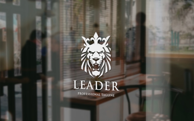 Download Шаблон логотипа "Leader Lion Logo Template" / Leader Lion Logo Template - Шаблон логотипа на тему графика animal,business,consultant,corporate,crown,digital,financial,firm,investing,investment,king,kingdom,lion,lion head,majestic,majesty,marketing,media,monarchy,professional