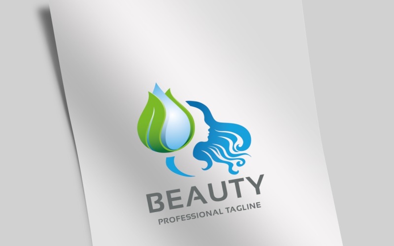 Modelo de logotipo para mulheres de beleza