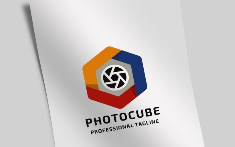Photo Cube Logo Template