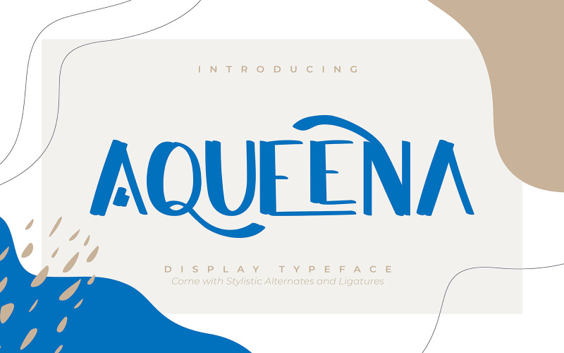 Aqueena |显示字体
