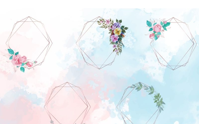 Flower Frame 5 Flower Of Happines Background