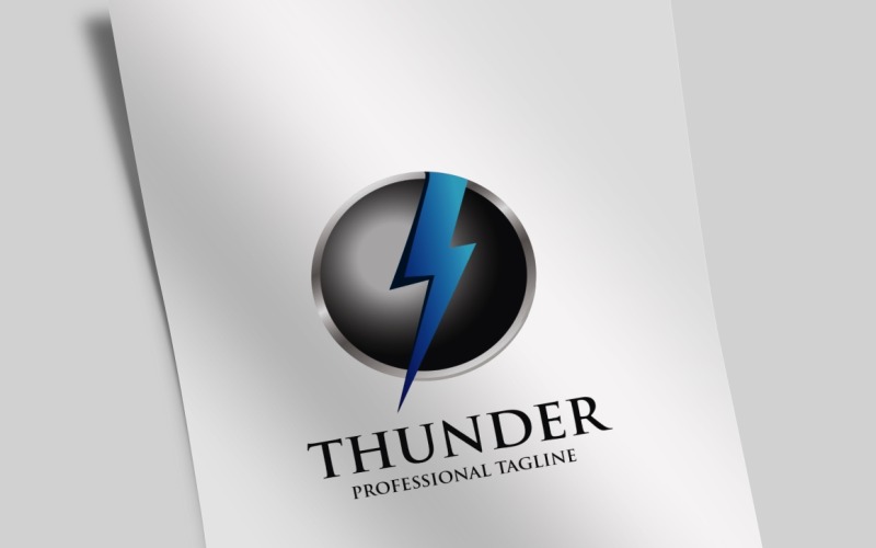 Modèle de logo de tonnerre