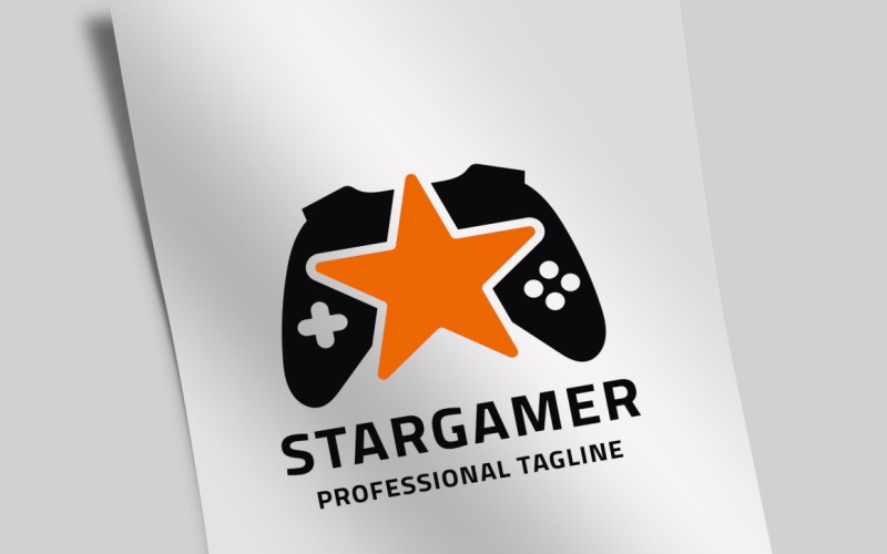 Modello di logo di Star Gamer
