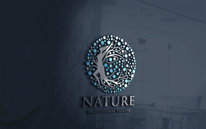 Download Шаблон логотипа "Nature Logo Template" / Nature Logo Template - Шаблон логотипа на тему графика adventure,botanical,branch,creative,design,eco,ecology,environment,food,forest,fresh,garden,grow,heart,landscape,leaf,leave,life,natural,organic logo