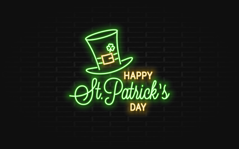Download Фирменный стиль "Patricks Day Neon Banner. - Corporate Identity Template" / Patricks Day Neon Banner. - Corporate Identity Template - Фирменный стиль на тему графика lucky,march,neon,party,patrick,face,green,celebration,character,clover,day,17,banner,bar,happy,hat,holiday,ireland,leaf,light