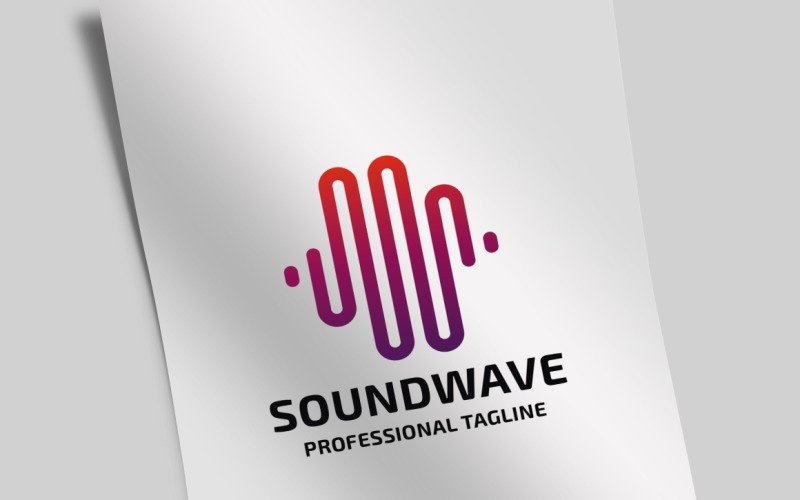 Download Шаблон логотипа "Sound Wave Logo Template" / Sound Wave Logo Template - Шаблон логотипа на тему графика advertising,app,application,bluetooth,club,device,dj,entertainment,equalizer,headphones,ipod,media,mixer,mobile,mp3,music,music board,party,software,sound