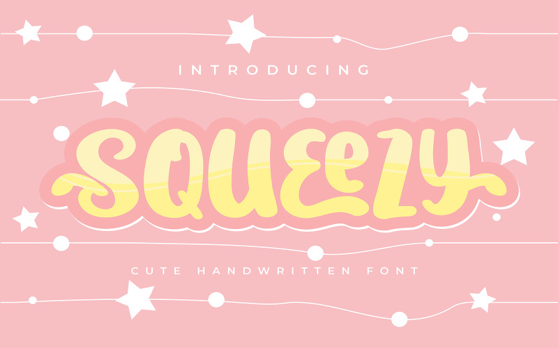 Download Шрифт "Squeezy | Cute Handwritten Font" / Squeezy | Cute Handwritten Font - Шрифт на тему графика font,alphabet,type,design,sign,typography,typeface,style,abc,display,graphic,symbol,text,logo,letter,modern,art,vector,bold,lettering
