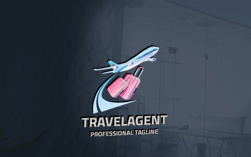 Download Шаблон логотипа "Travel Agent Logo Template" / Travel Agent Logo Template - Шаблон логотипа на тему графика agent,air,aircraft,airplane,app,application,computer,destination,flight,holiday,info,information,journey,light,location,logo,map,mobile,online,phone