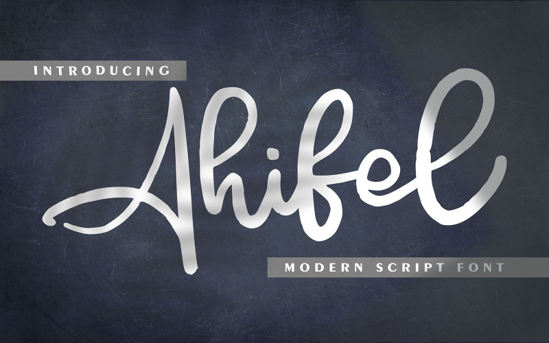 Ahifel | Fuente cursiva moderna