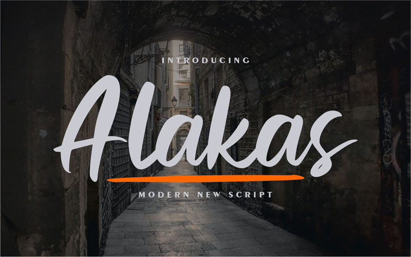 Alakas | Moderne neue Kursivschrift