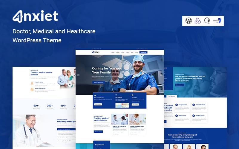 Anxiet - Tema WordPress medico, medico e sanitario