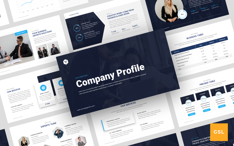 Company Profile Presentation Google Slides - TemplateMonster