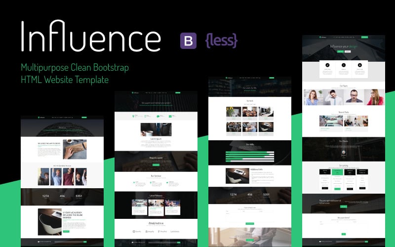 Influence -  Multipurpose Clean Bootstrap HTML Website Template