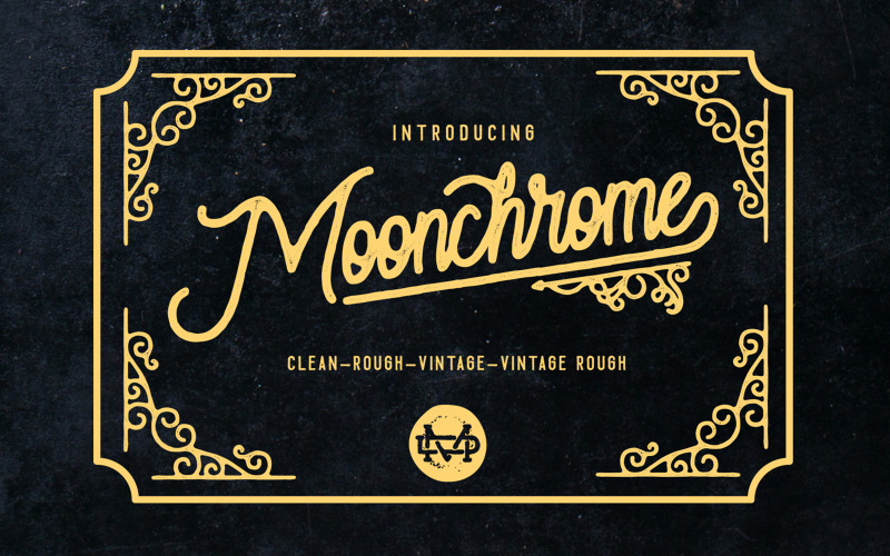 Moonchrome lettertype