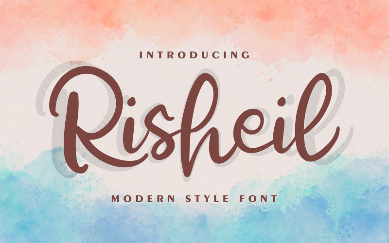 Download Шрифт "Risheil | Modern Style Font" / Risheil | Modern Style Font - Шрифт на тему графика typography,font,text,type,vector,design,abc,calligraphy,style,handlettering,script,alphabet,lettering,symbol,typeface,sign,letter,vintage,set,typeset