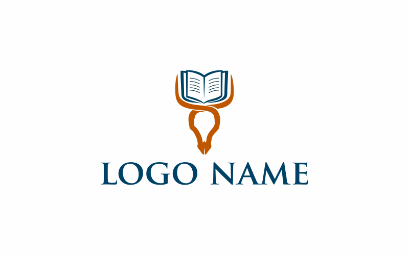 Download Шаблон логотипа "Book Horn Logo Template" / Book Horn Logo Template - Шаблон логотипа на тему графика illustration,vector,animal,horn,drawing,design,horse,white,cute,sketch,line,book,fairytale,doodle,graphic,symbol,outline,kids,decoration,element