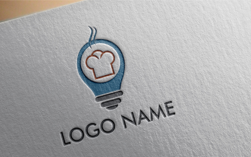 Download Шаблон логотипа "Food Ideas Logo Template" / Food Ideas Logo Template - Шаблон логотипа на тему графика food,concept,background,idea,healthy,creative,fresh,meal,eat,restaurant,nutrition,diet,flat,energy,icon,meat,innovation,power,dinner