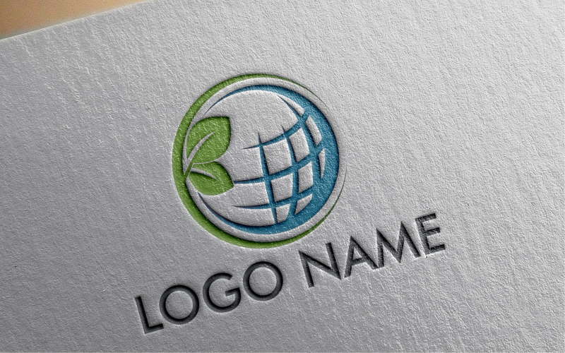 Download Шаблон логотипа "Green World Logo Template" / Green World Logo Template - Шаблон логотипа на тему графика world,concept,green,earth,nature,ecology,global,planet,globe,design,illustration,graphic,symbol,vector,save,isolated,white,abstract,tree,forest