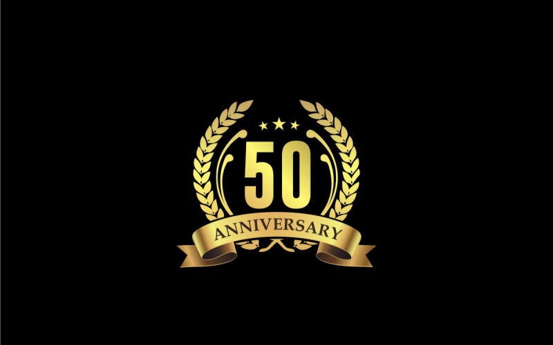 50-årsjubileumslogotypmall