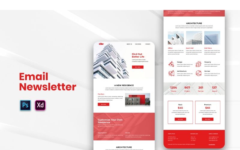 Elementos da IU da porta EM 85