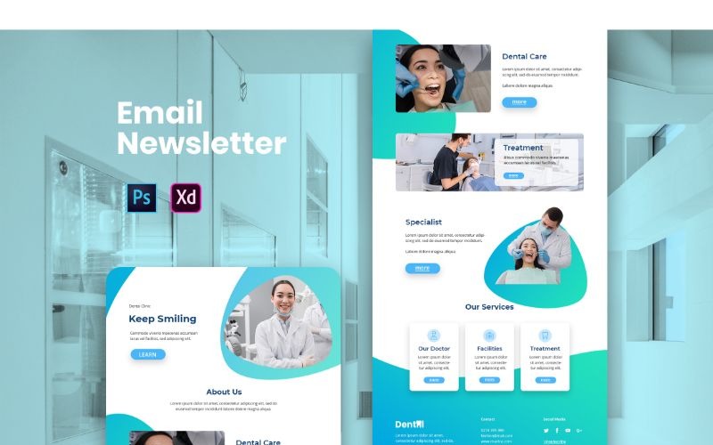 Éléments de l'interface utilisateur dentaire EM 20